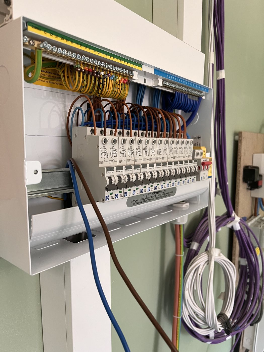 18th Edition consumer unit, Oldfield Park, Bath · 2025